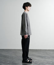 KRIFF MAYER クリフメイヤー オーバーサイズ ヘビーオンスピグメントクルーネック長袖Tシャツ ロンT 2435807