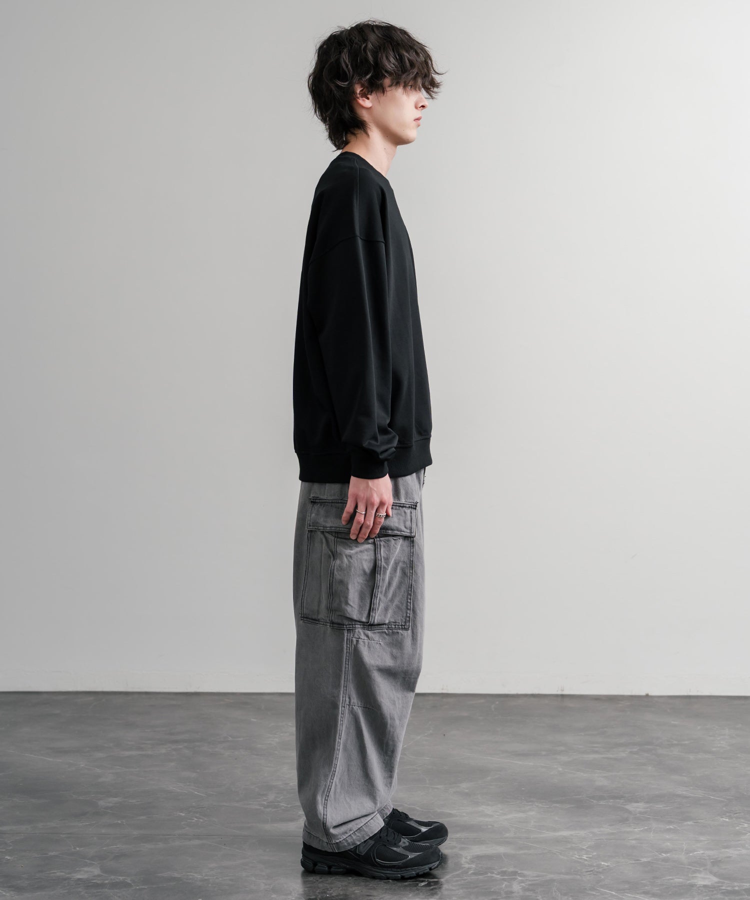 日本未展開モデル THE NORTH FACE ザ・ノースフェイス WHITE LABEL ホワイトレーベル TNF GO-TO SWEATSHIRTS ワンポイントロゴ刺繍クルーネック長袖スウェットトレーナー 15433