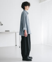 新色追加 接触冷感多機能素材リネンライク ワイドバルーンイージーパンツ 15481