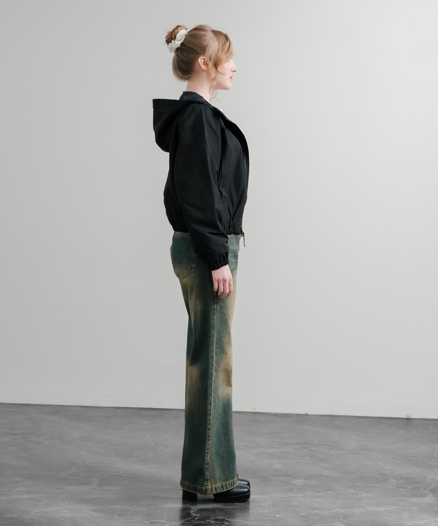 日本未展開モデル WHITE LABEL THE NORTH FACE W'S OLEMA HOODIE オレマフーディー ショートブルゾン 15533