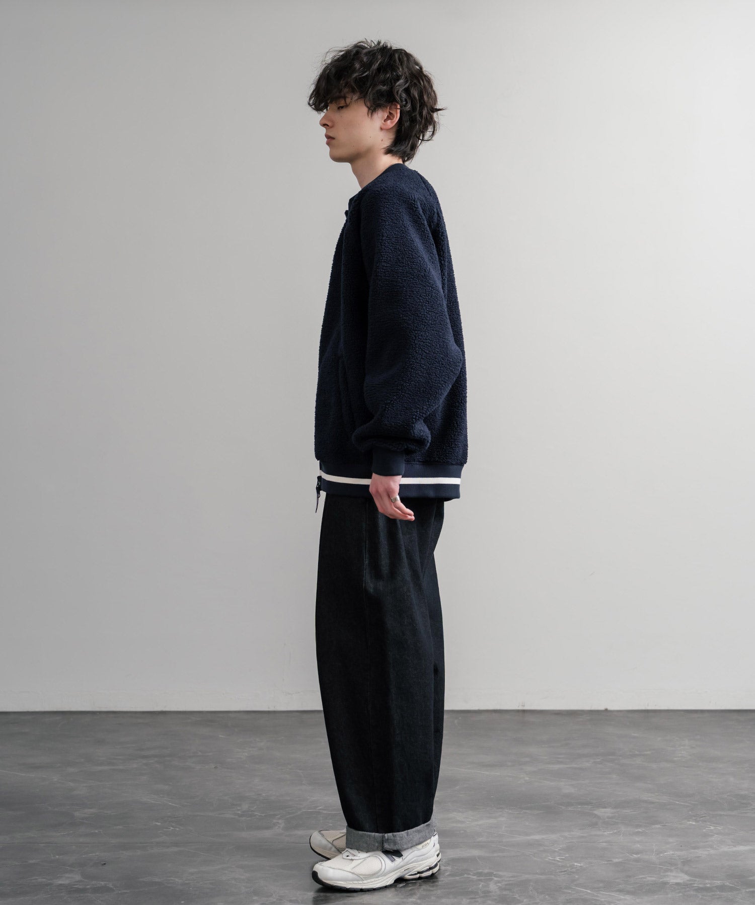 日本未展開モデル THE NORTH FACE ザ・ノースフェイス WHITE LABEL ホワイトレーベル VIVO FLEECE JACKET ロゴ刺繍シープボアフリースジャケット 15554