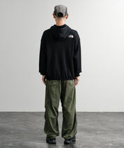日本未展開モデル THE NORTH FACE ザ・ノースフェイス WHITE LABEL ホワイトレーベル WAFFLE HOOD PULLOVER オーバーサイズワッフルミニボックスロゴ刺繍パーカー 15065