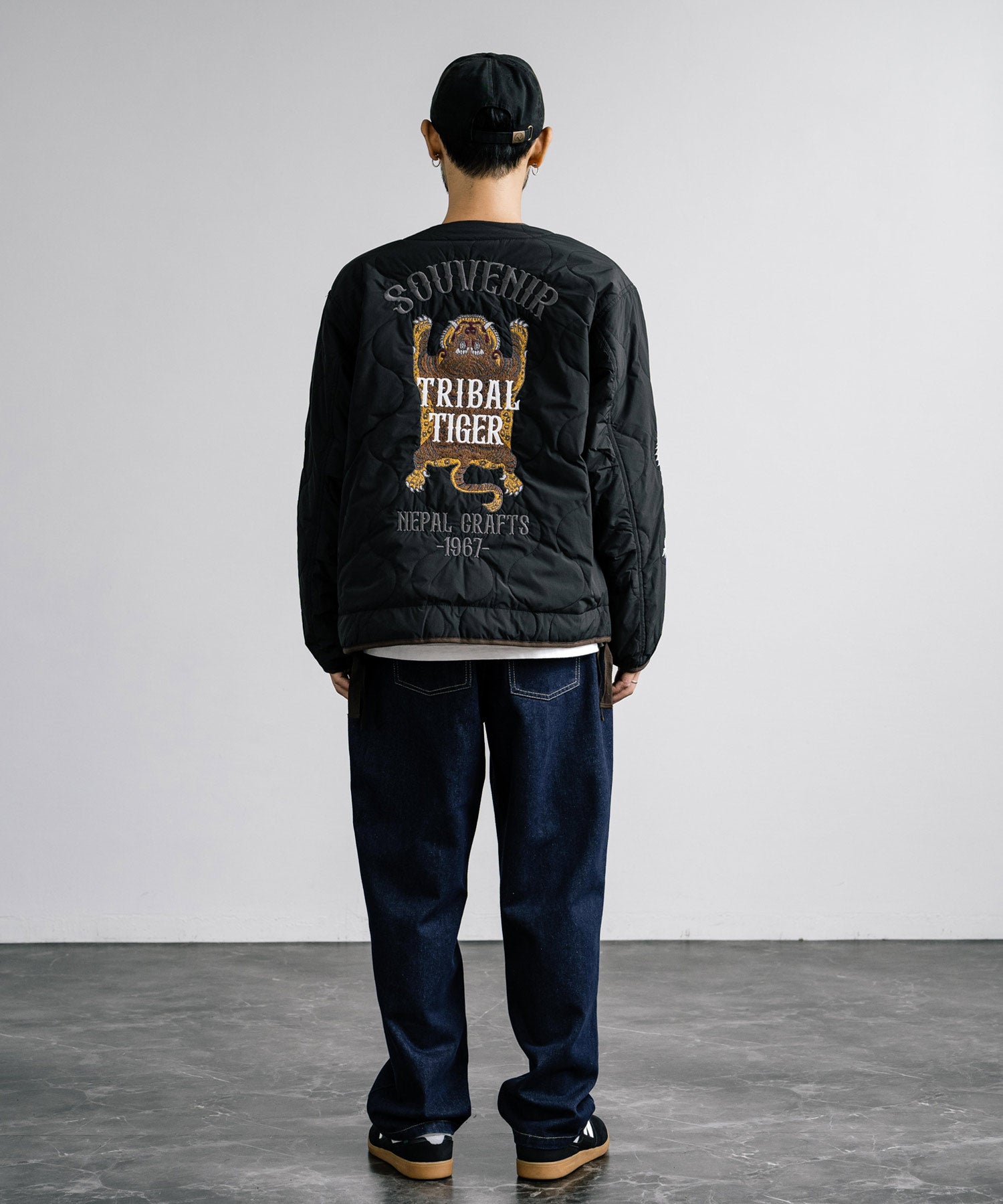 新色追加 KRIFF MAYER クリフメイヤー スーベニア刺繍ノーカラーキルトジャケット 2415104 14081
