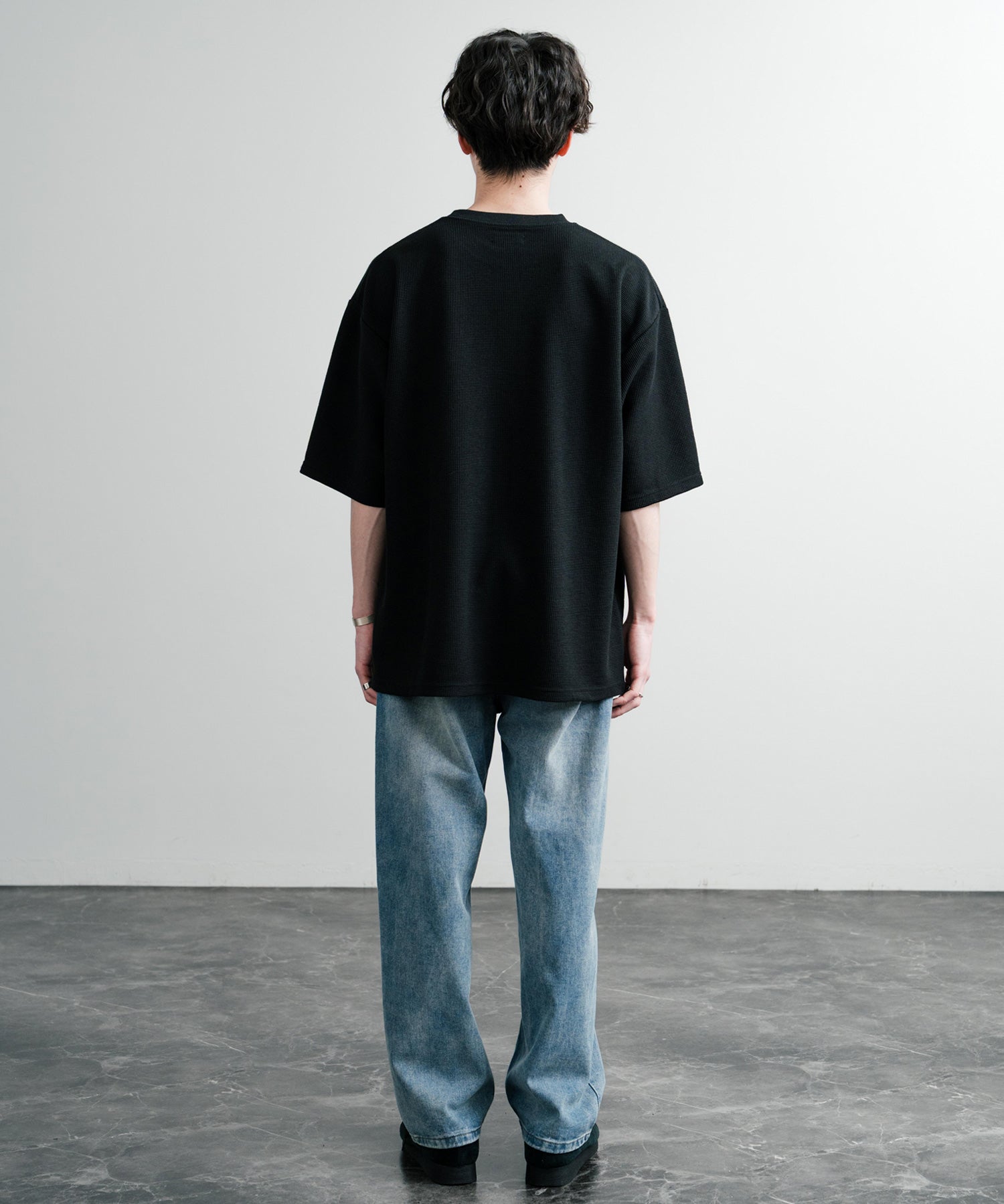 オーバーサイズ テックワッフルサーマル半袖Tシャツ