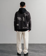 KRIFF MAYER クリフメイヤー メモリアルグラフィックプリントレタリングショート丈カバーオール 2515111 14828