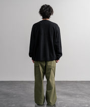 Upscape Audience アップスケープオーディエンス 日本製ウールビックワッフルニットソーノーカラーアーミーカーディガン AUD7290 16471