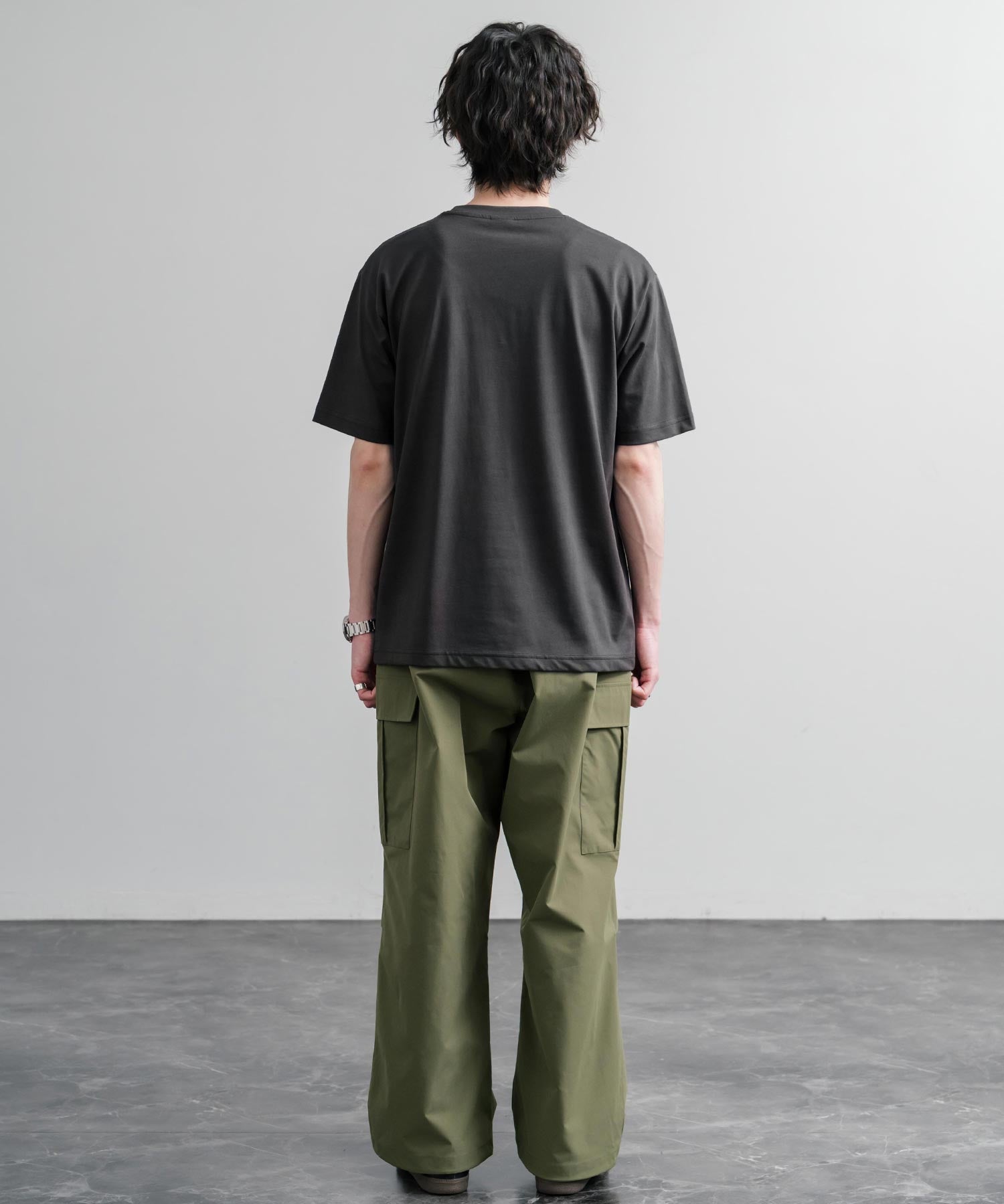 LOGOS ロゴス 吸汗速乾 スパイラルヤーンワンポイントロゴ刺繍半袖Tシャツ 15814