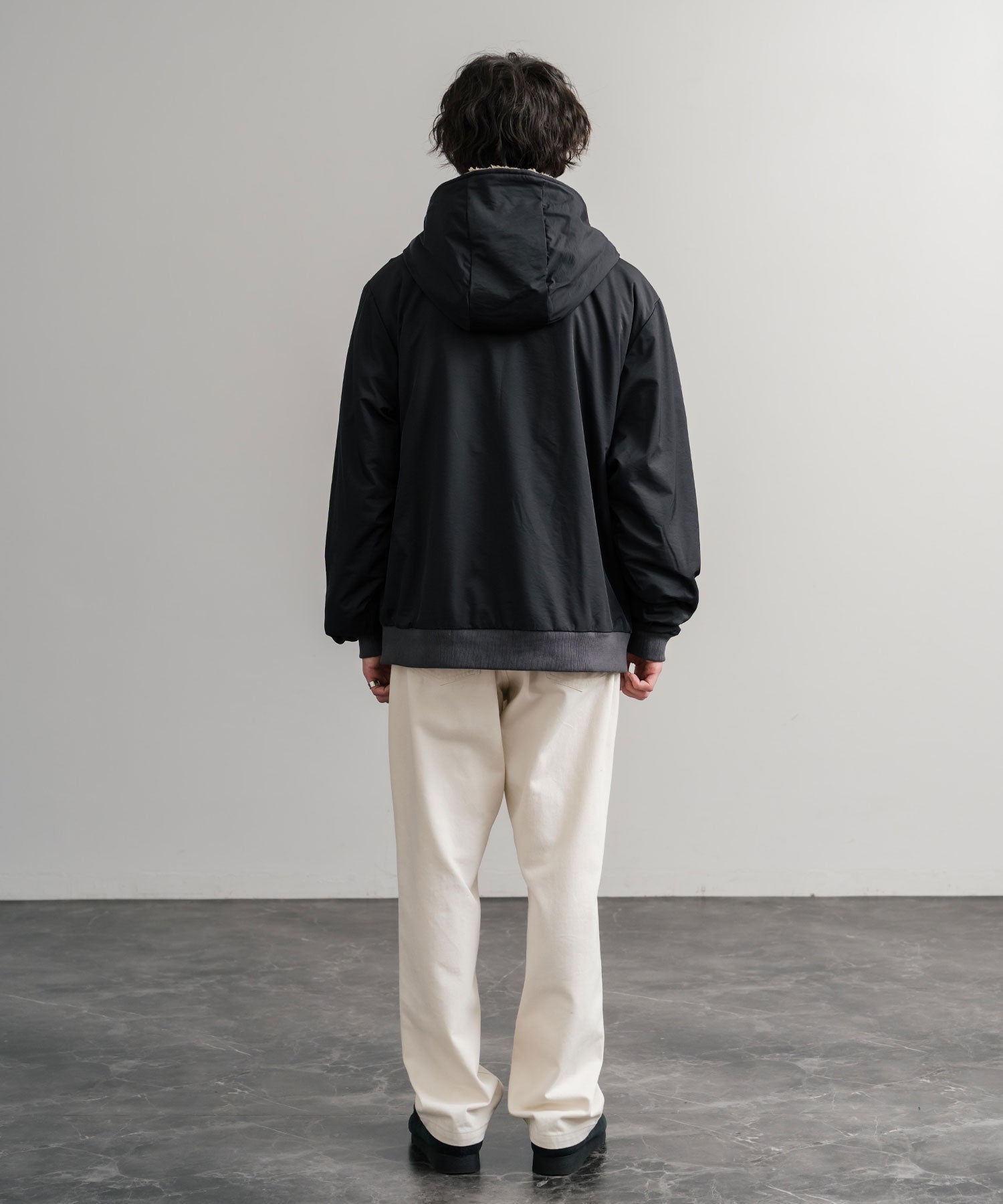 KRIFF MAYER クリフメイヤー2WAY リバーシブル ひっくりフード付きボアジャケット/ロゴ刺繍入りマウンテンパーカー 2514403 14795