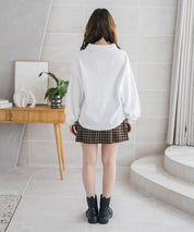 U.S.POLO ASSN. ユーエスポロアッスン 襟付きキーネックダンボールスウェット/スキッパー長袖トレーナー 16455