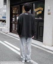 Casper/FELIX THE CAT 別注コラボ オーバーサイズヴィンテージライクグラフィックプリント裏起毛スウェットトレーナー 15116