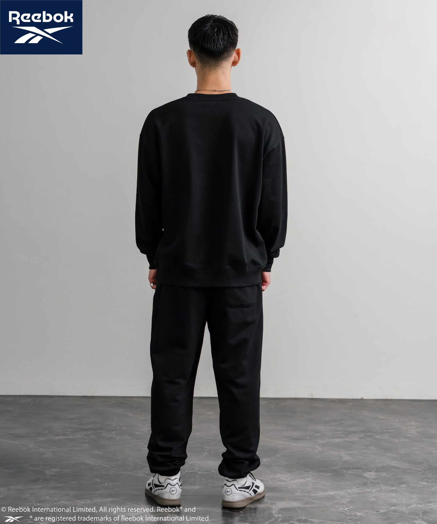 Reebok リーボック セットアップ オーバーサイズロゴ刺繍裏毛スウェット上下セット/トレーナー&イージージョガーパンツ 14867