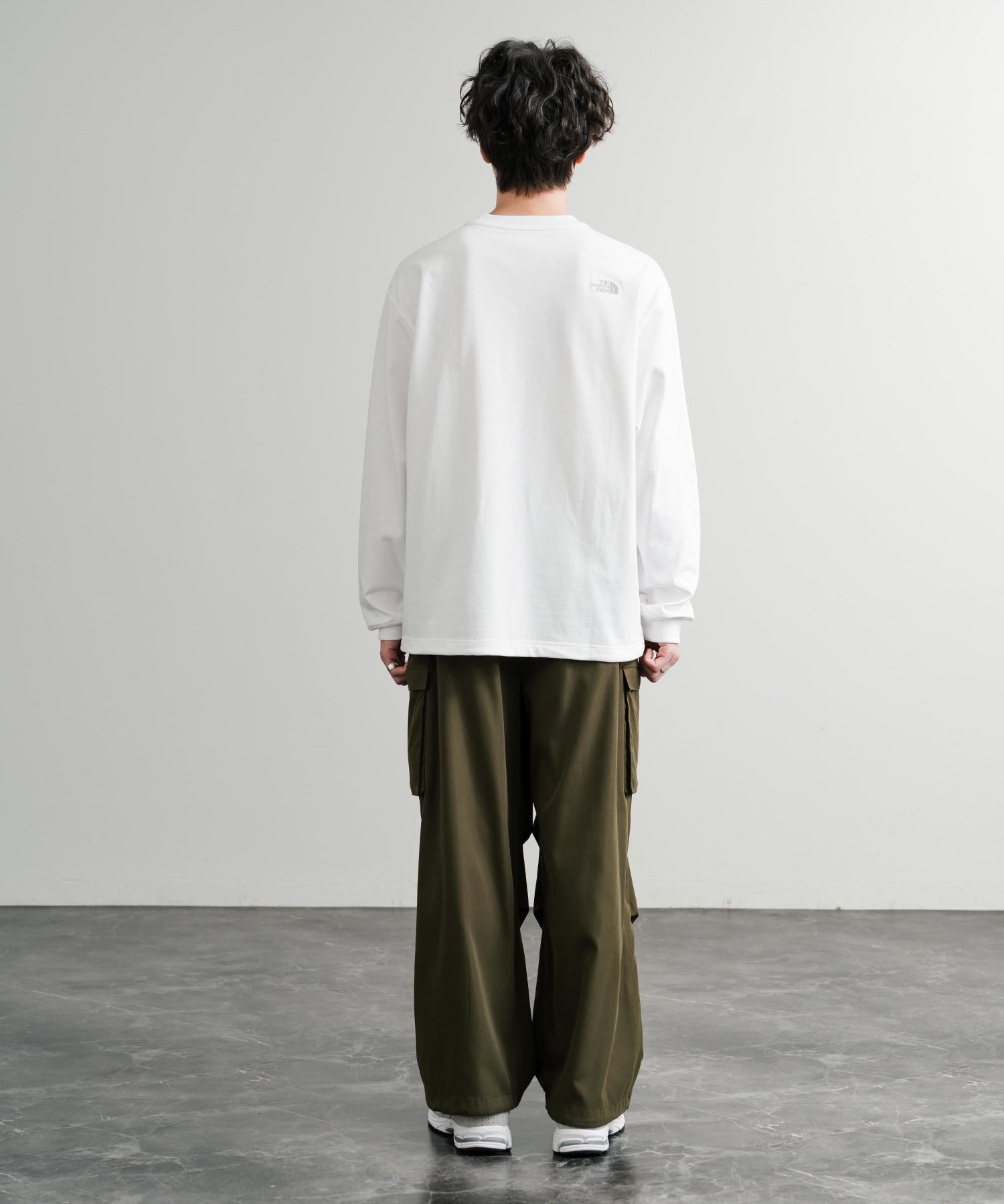 THE NORTH FACE ザ・ノースフェイス M'S DOMEY L/S R/TEE ドローコードワンポイントロゴ長袖Tシャツ 15155