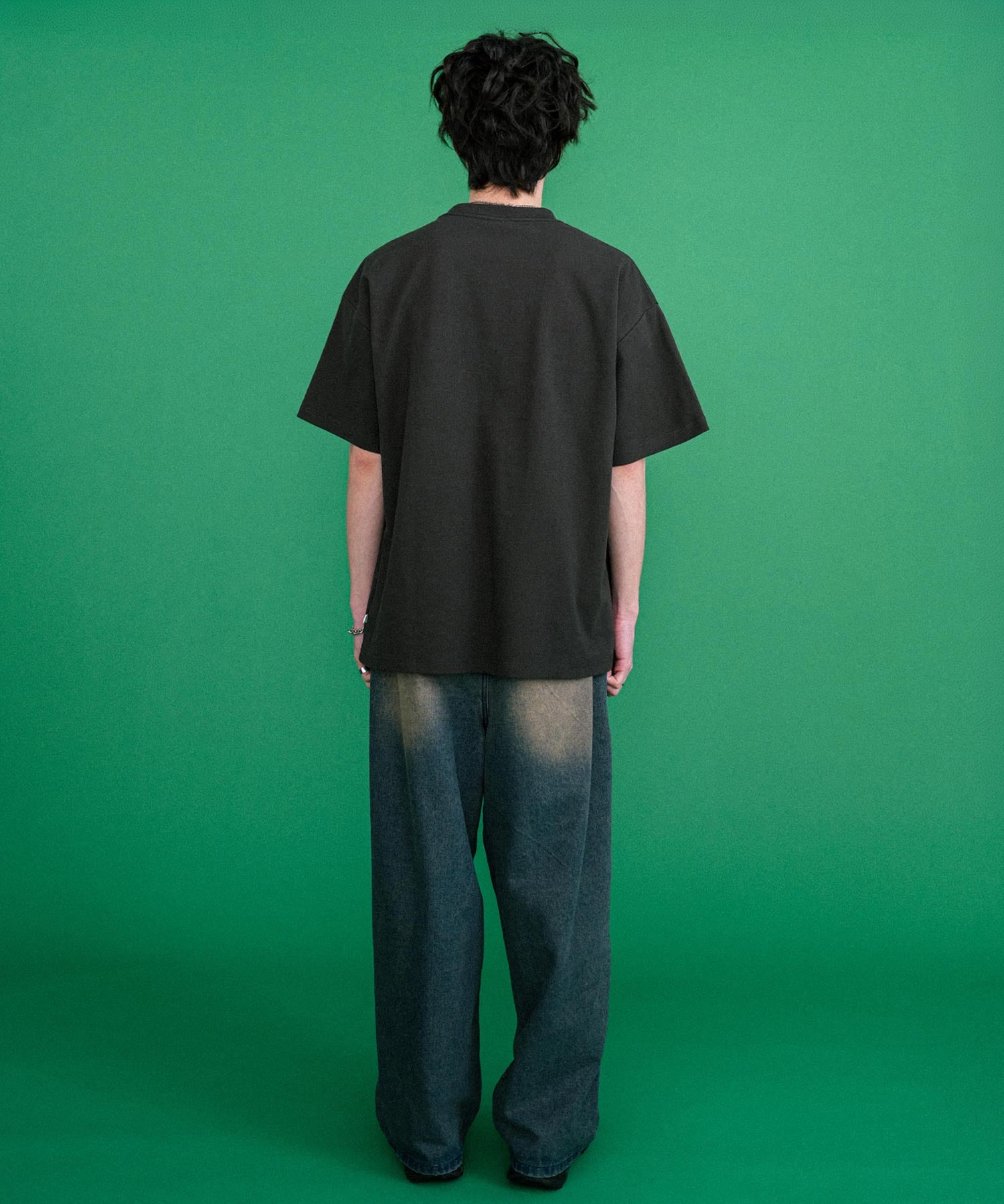 CONVERSE コンバース オーバーサイズフライスシューズエンブレム刺繍胸ポケット付きクルーネック半袖Tシャツ 15725