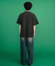 CONVERSE コンバース オーバーサイズフライスシューズエンブレム刺繍胸ポケット付きクルーネック半袖Tシャツ 15725