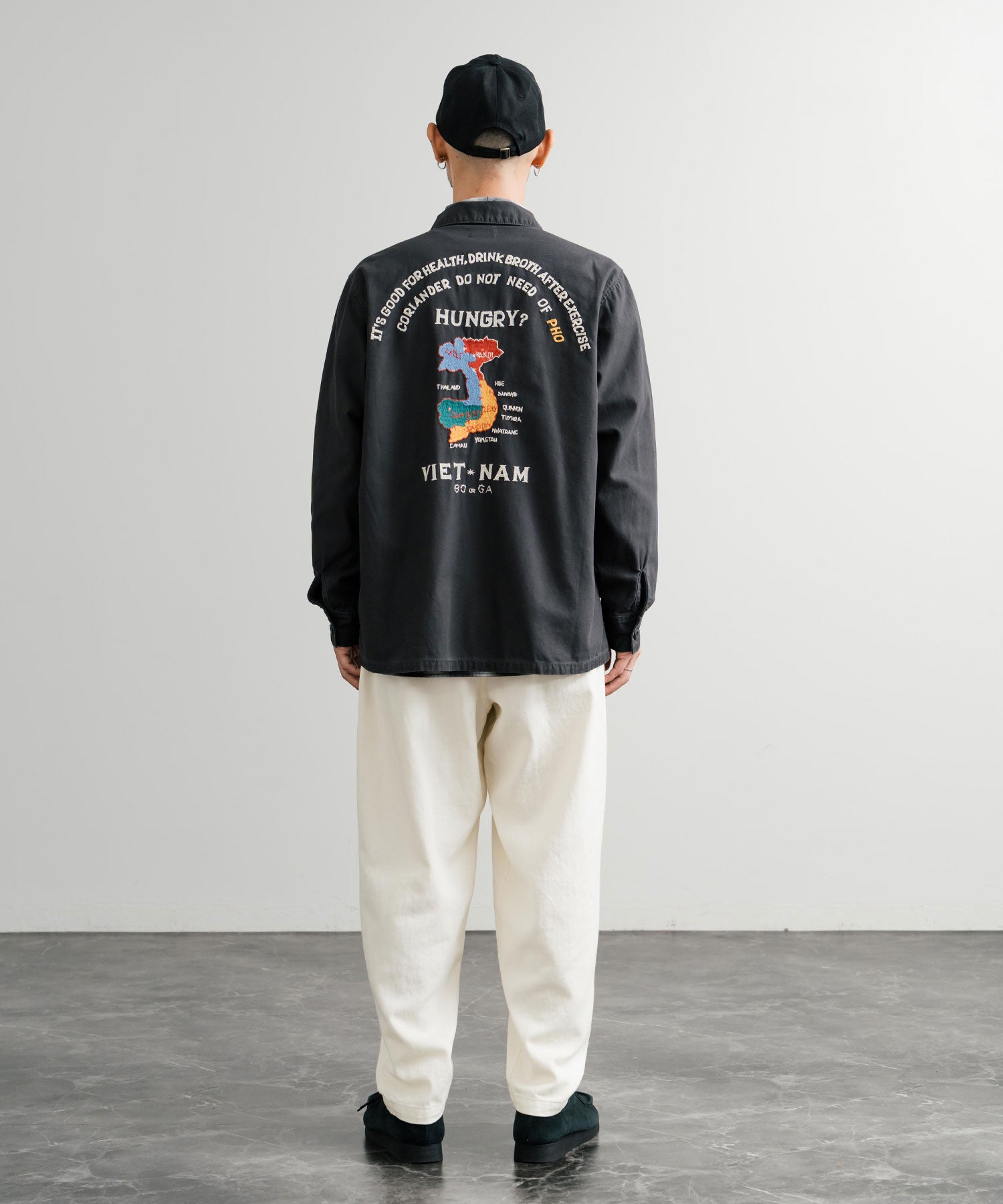 KRIFF MAYER クリフメイヤー スーベニア刺繍長袖ミリタリーシャツジャケット 2514001 14783