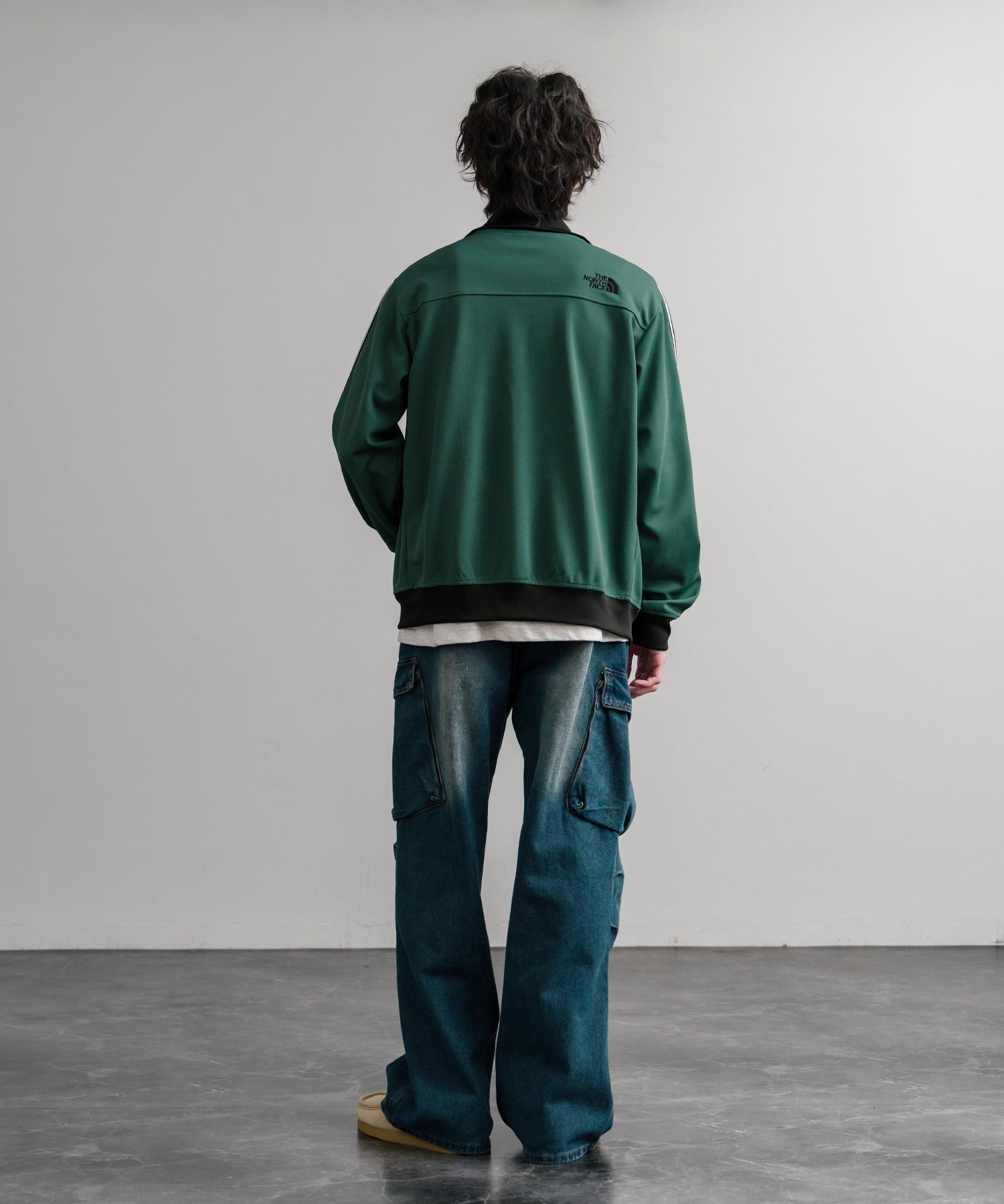 日本未展開モデル THE NORTH FACE ザ・ノースフェイス WHITE LABEL ホワイトレーベル TNF TRACK JACKET ワンポイントロゴ刺繍トラックジャケット 15574