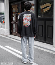 Kellogg's 別注コラボ オーバーサイズヴィンテージライクグラフィックプリント裏起毛スウェットトレーナー 15117