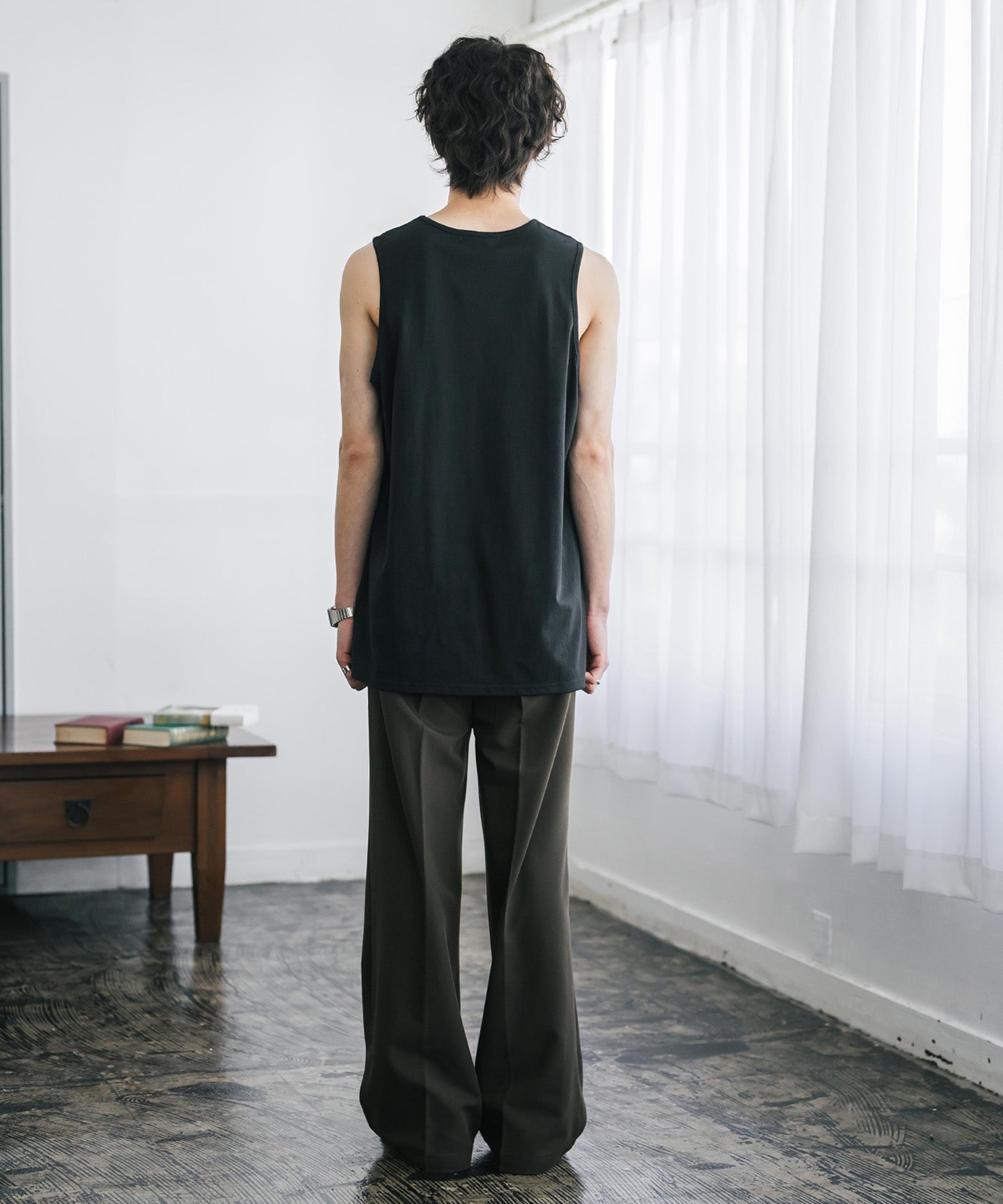 U.S. POLO ASSN. ユーエスポロアッスン 別注コラボワンポイントロゴ刺繍天竺タンクトップ/ノースリーブTee 15441