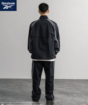 Reebok リーボック 裏メッシュロゴ刺繍パイピングイージーワイドパンツ 14869