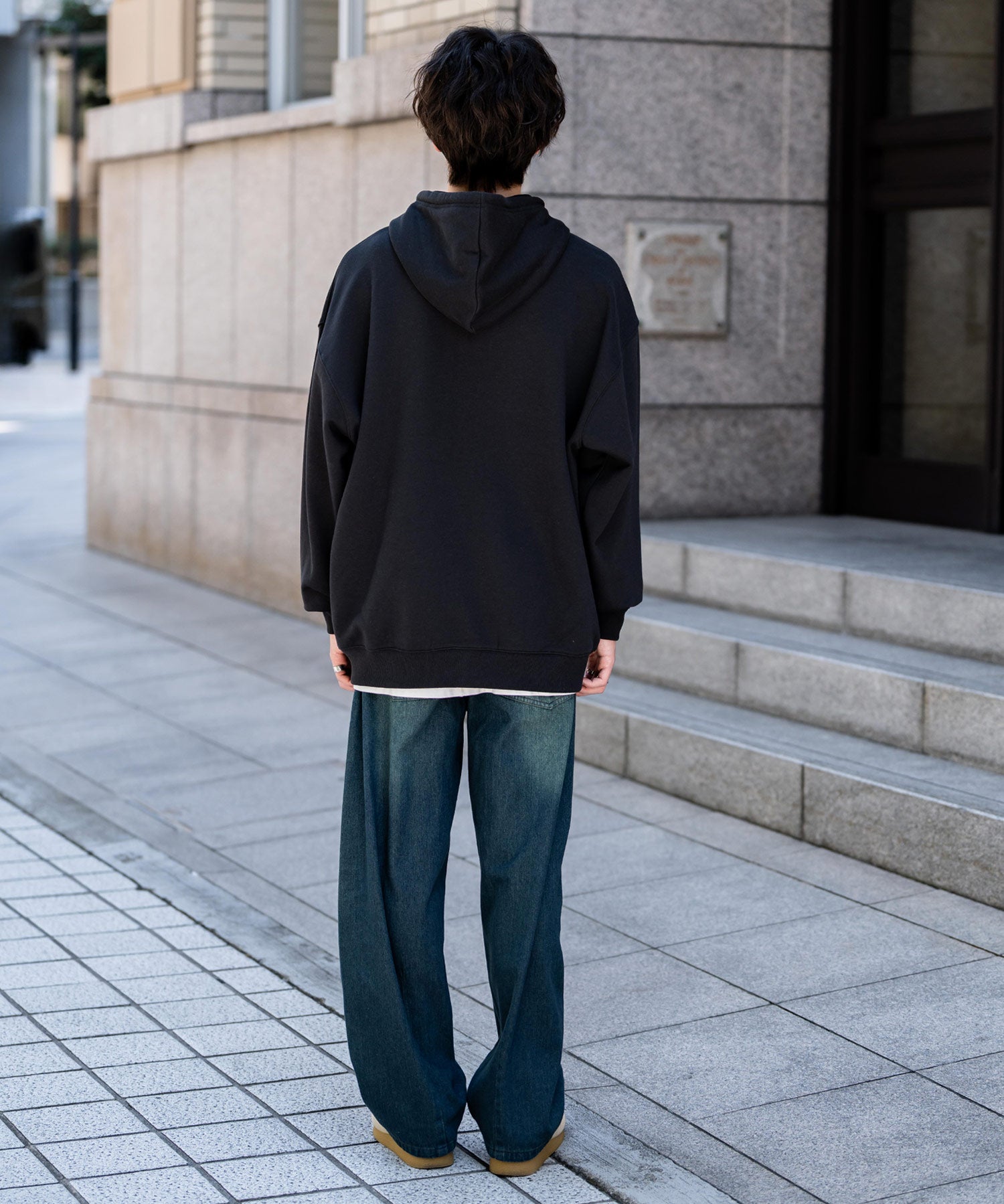 U.S. POLO ASSN. ユーエスポロアッスン オーバーサイズ裏起毛ワンポイントロゴ刺繍フルジップ長袖パーカー 14767