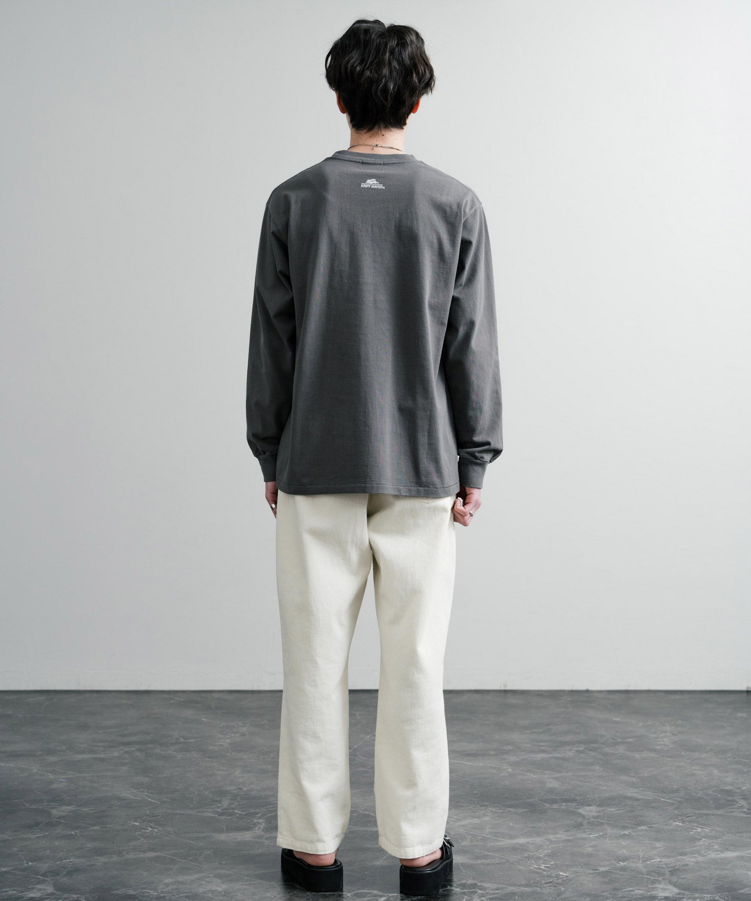 KRIFF MAYER クリフメイヤー RUUU ルー イラストレーターコラボ長袖プリントTシャツ LA 2435806