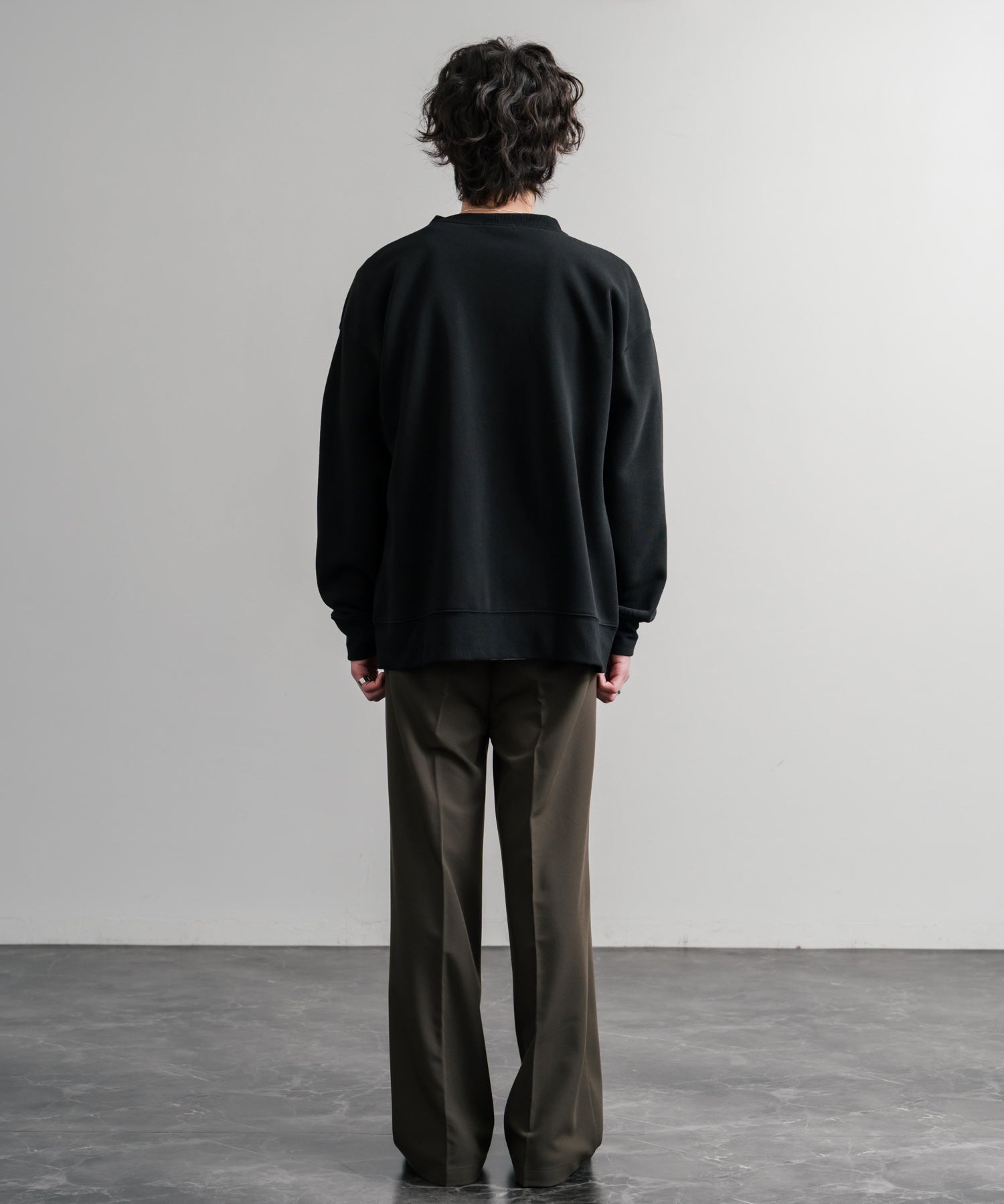 コットンタッチ裏起毛Vネックカーディガン 14984