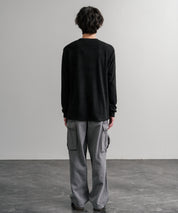 ストレッチフリースクルーネック長袖Tシャツ 14854