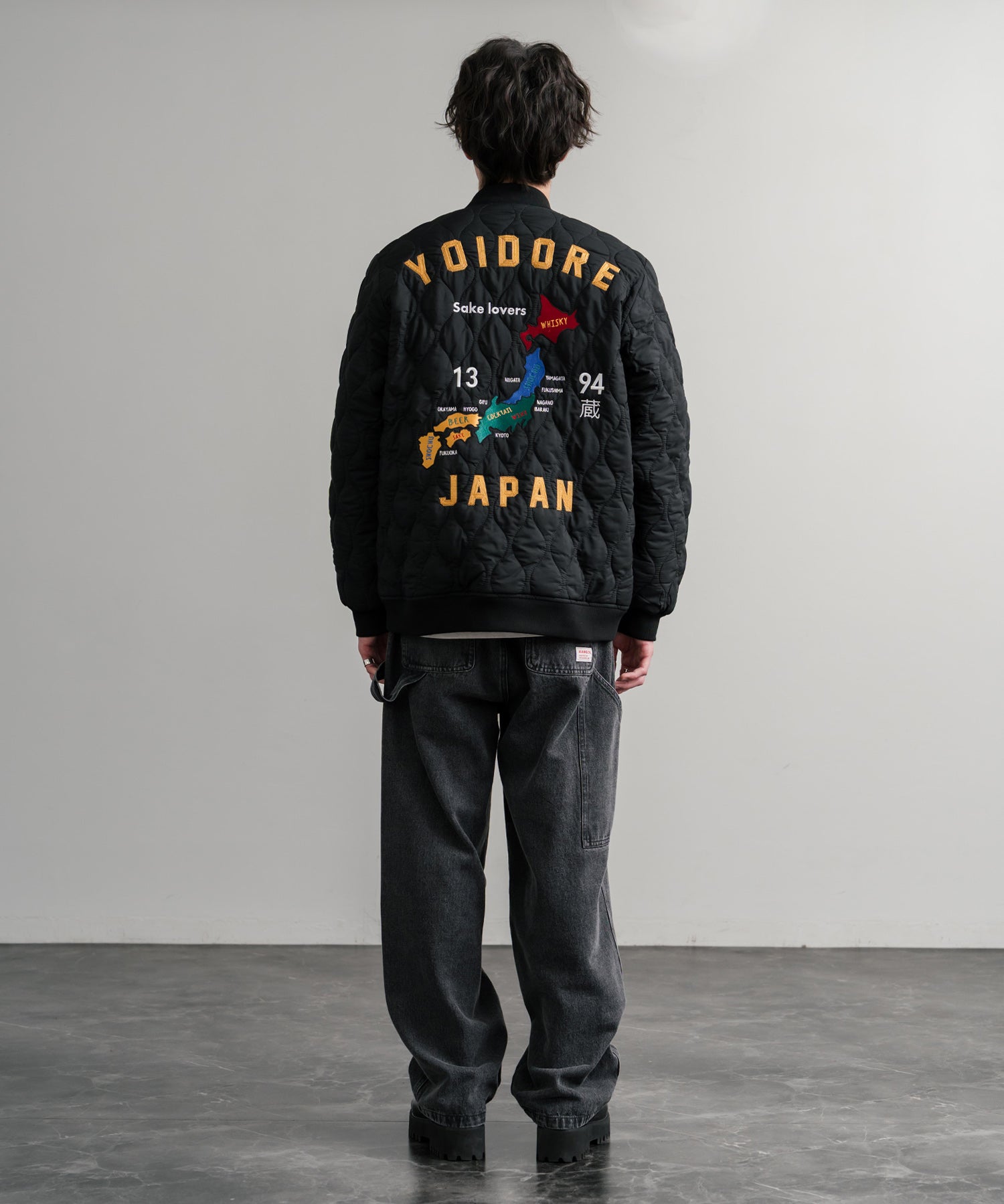 YOIDORE 酔いどれ スーベニア刺繍キルティング2wayリバーシブルジャケット 14890