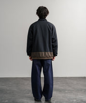 KRIFF MAYER クリフメイヤー 2WAY リバーシブルひっくりスタンドネックボアジャケット/ロゴ刺繍入りボアブルゾン 2514404 14796