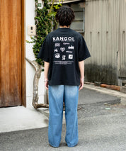 KANGOL カンゴール 別注コラボ 接触冷感オーバーサイズバックプリント半袖Tシャツ 15622