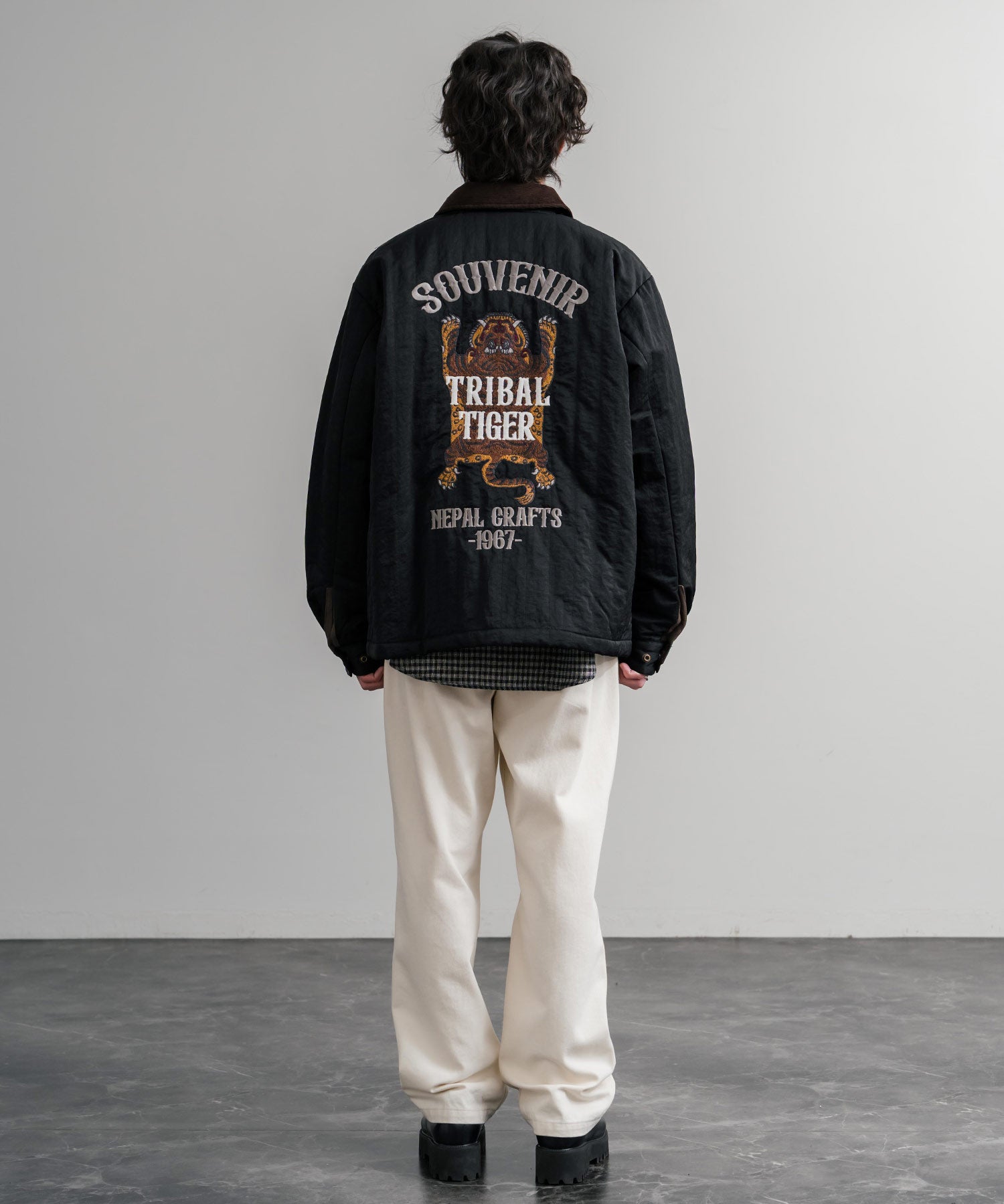 KRIFF MAYER クリフメイヤー スーベニア刺繍キルトコーチジャケット/ナイロンキルティングブルゾン 2515104 14884