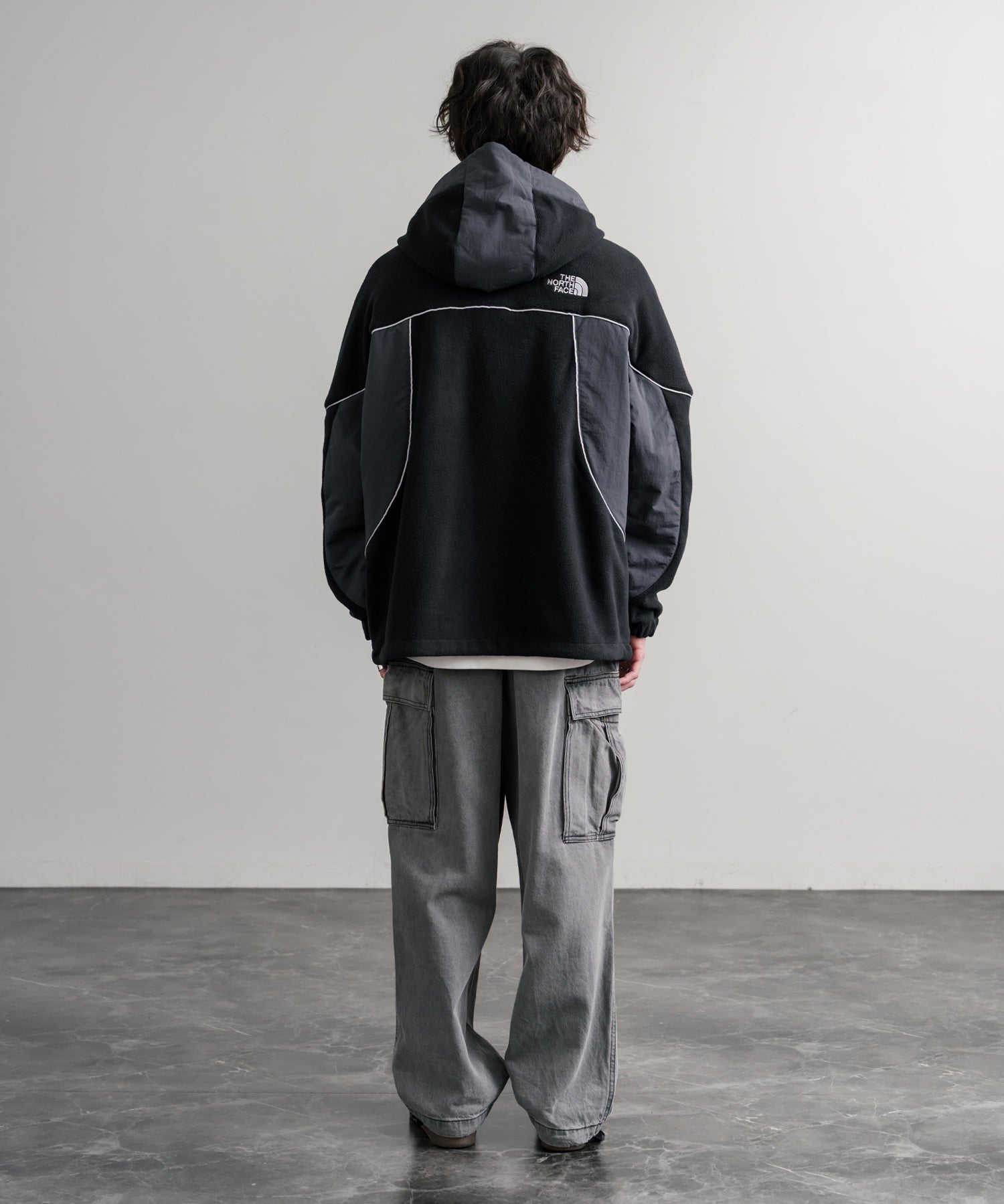 韓国店舗限定商品 THE NORTH FACE ザ・ノースフェイス M’S CRETA JACKET オーバーサイズロゴ刺繍ポーラテックラグランフリースジャケット 15457