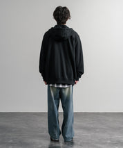 Carhartt カーハート MIDWEIGHT HOODED ZIP-FRONT SWEATSHIRT オーバーサイズ裏起毛長袖フルジップパーカー 15387