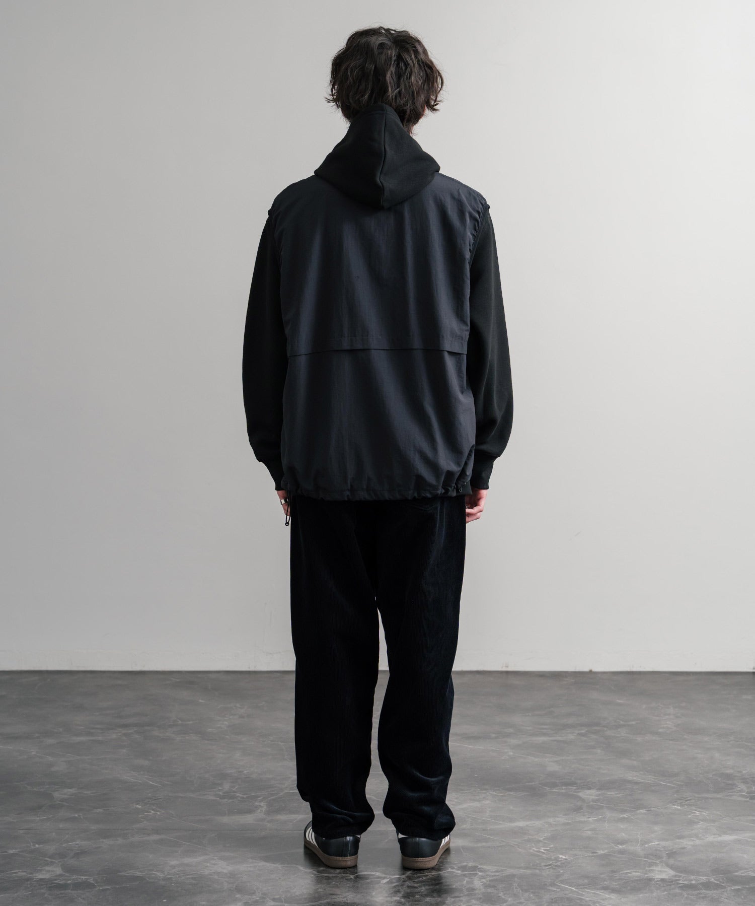 HUF ハフ CROMER CORDUROY PANT ワンポイントロゴ刺繍入りコーデュロイテーパードワイドパンツ 15060