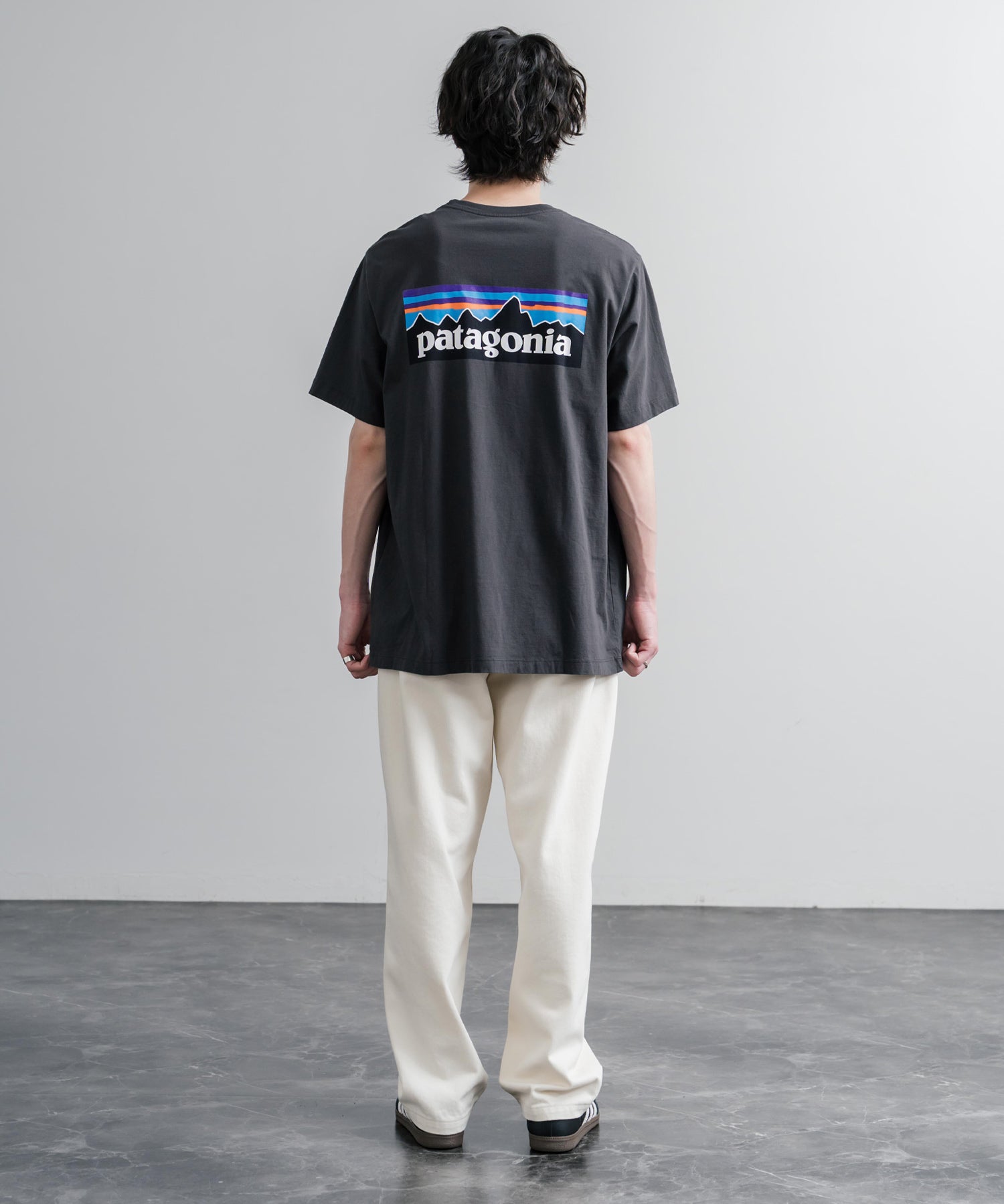 Patagonia パタゴニア MS P 6 LOGO T SHIRT オーガニックコットンバックプリントP-6ロゴ半袖Tシャツ 16144