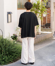 オーバーサイズ 透かし編みアンサンブル半袖Tシャツ