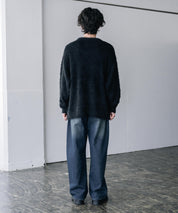 オーバーサイズ モヘアライククルーネックボリュームシャギーニットプルオーバー 16390