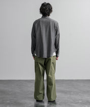 KRIFF MAYER クリフメイヤー オーバーサイズエアーライトデニムバンドカラー長袖シャツ 2555107 16028