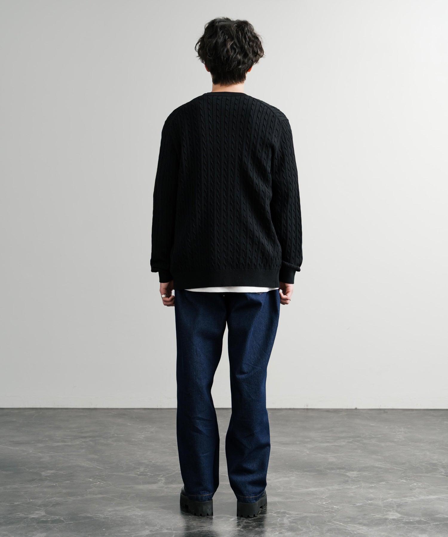 THE NORTH FACE ザ・ノースフェイス M'S HOLIDAY CARDIGAN ワンポイントロゴ刺繍Vネックニットカーディガン 15151