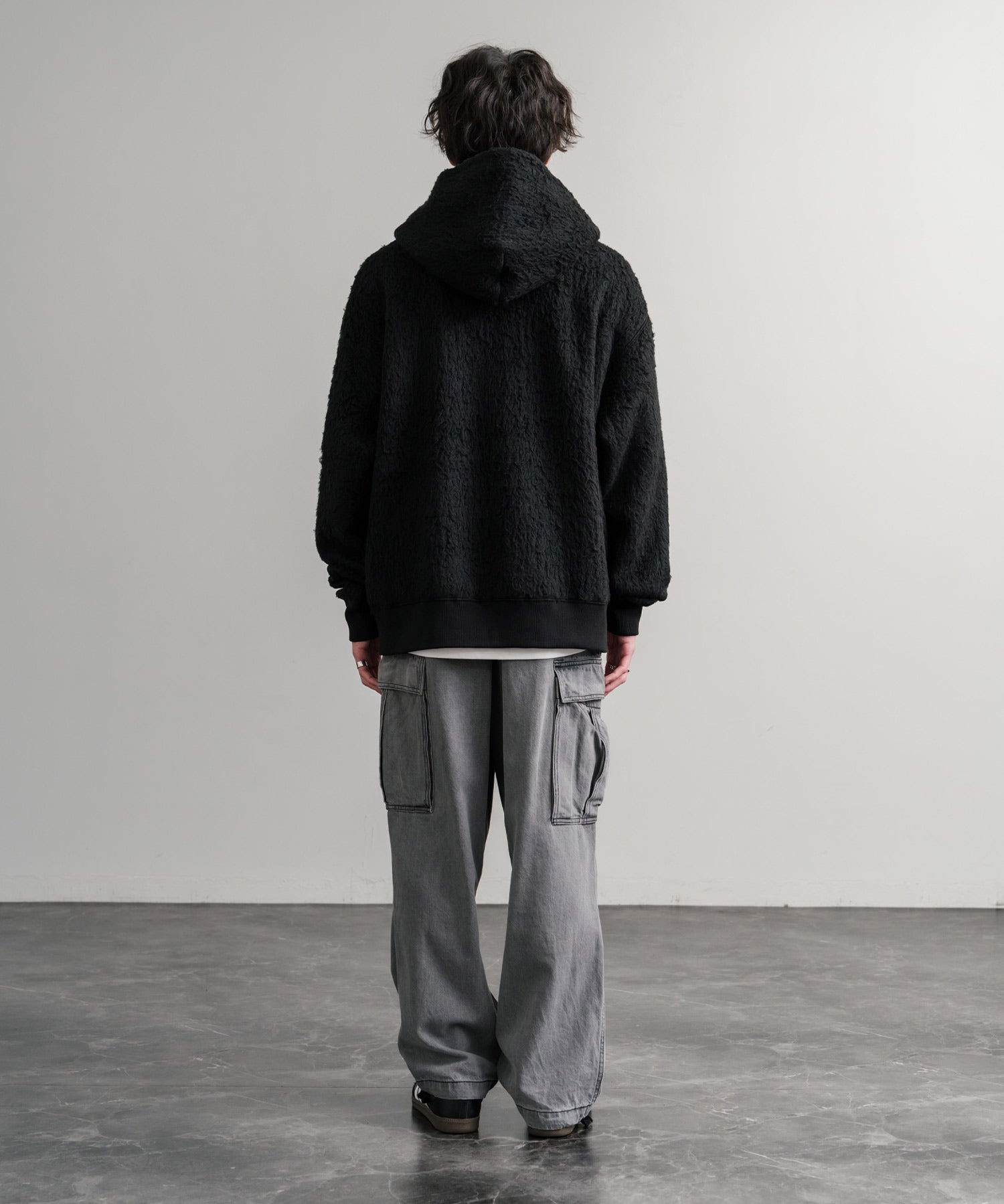 HUF ハフ CORSO HEAVYWEIGHT F/Z HOODIE オーバーサイズヘビーウェイトダブルジップボアフリースパーカー 15018