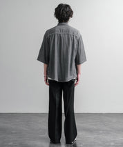 KRIFF MAYER オーバーサイズエアーライト5分袖デニムワークシャツ 2545103 15907