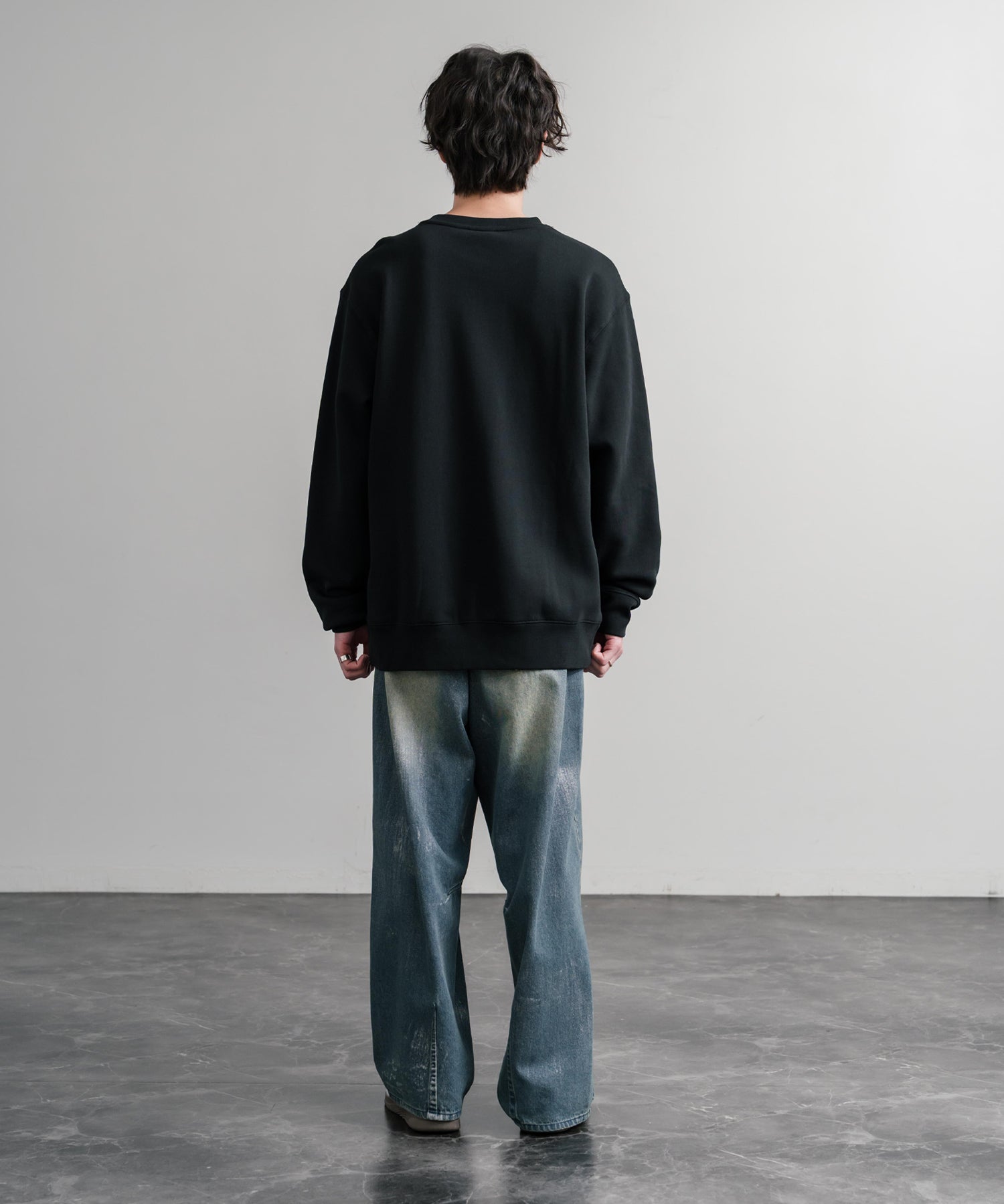 HUF ハフ TRANSIT AUTHORITY CREWNECK オーバーサイズ裏起毛トレーナースウェット	15019