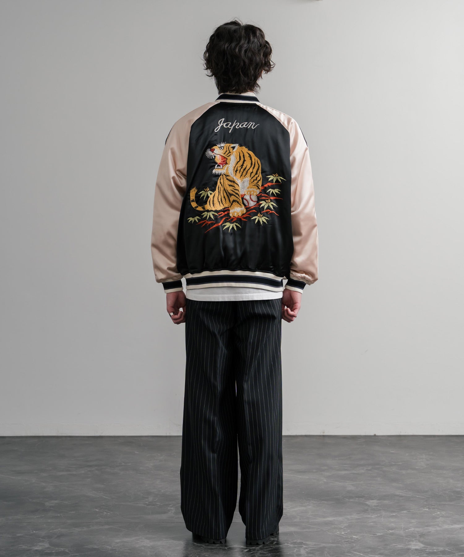 KRIFF MAYER クリフメイヤー スーベニア刺繍ひっくりスカジャン/リバーシブルダブルジップ短丈ブルゾン 2515102 14883