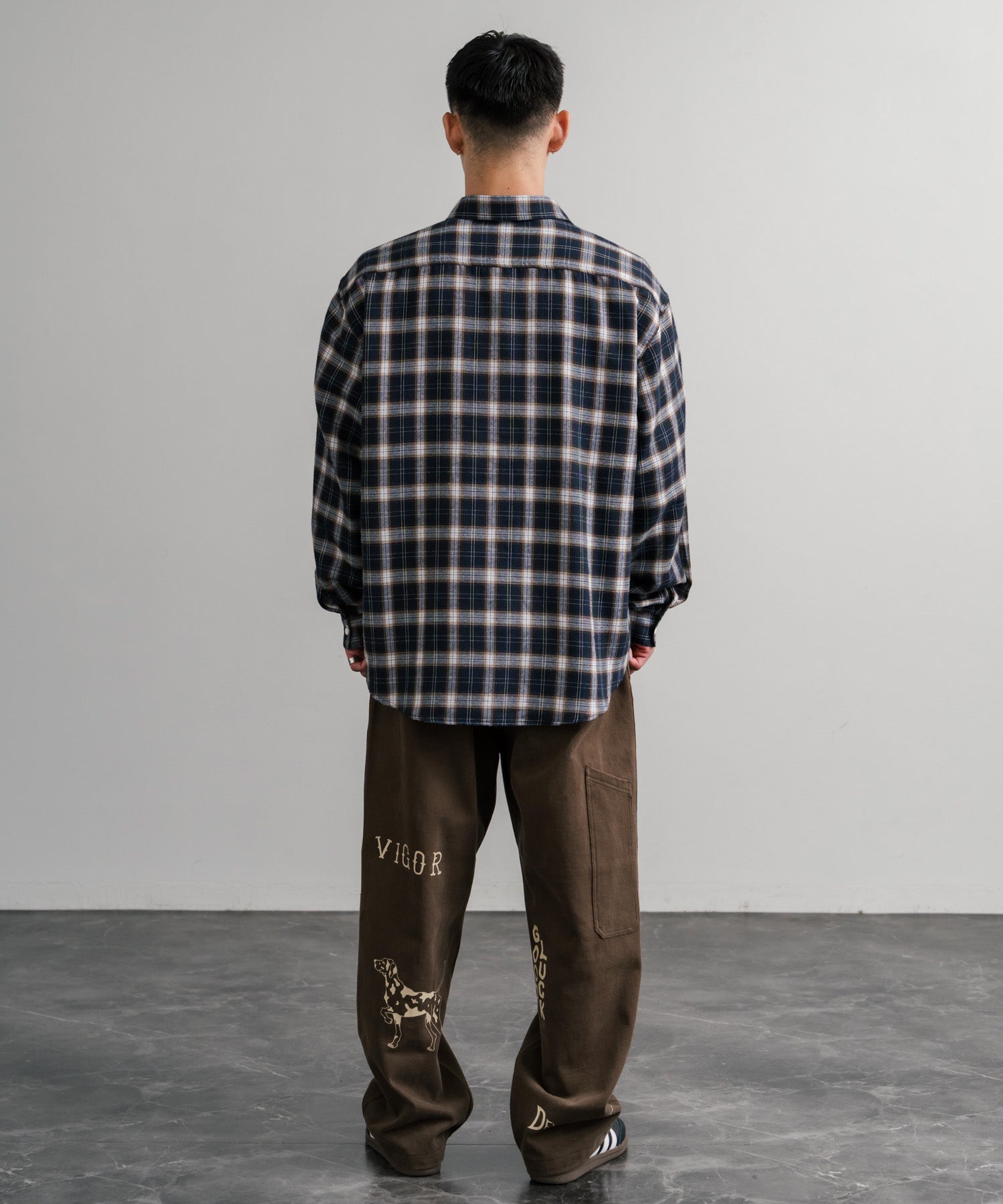 KRIFF MAYER クリフメイヤー メモリアルグラフィックプリントレタリング2タックワークパンツ 2515112 14829