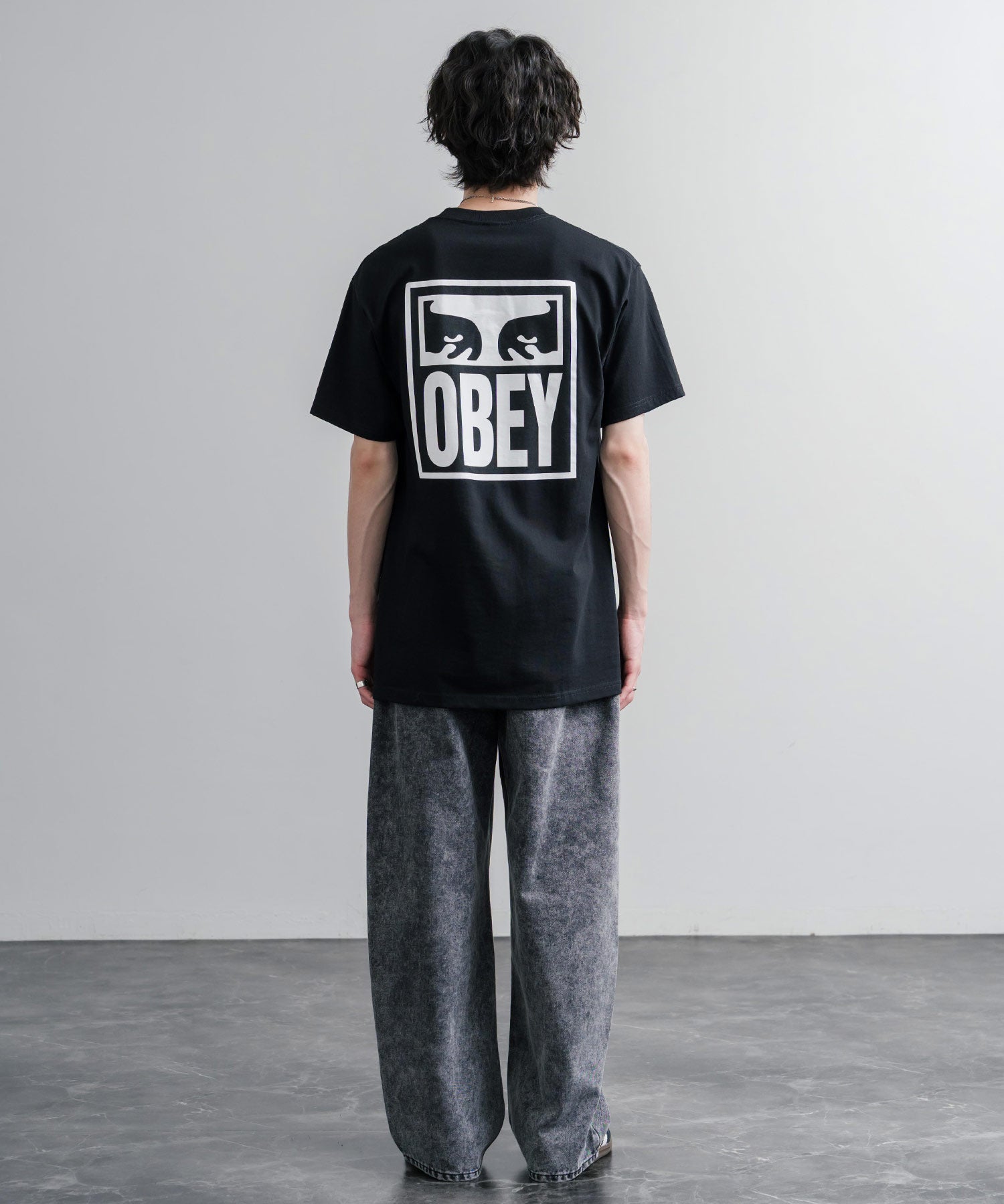 OBEY オベイ CLASSIC TEES バックグラフィックプリント半袖Tシャツ 16113