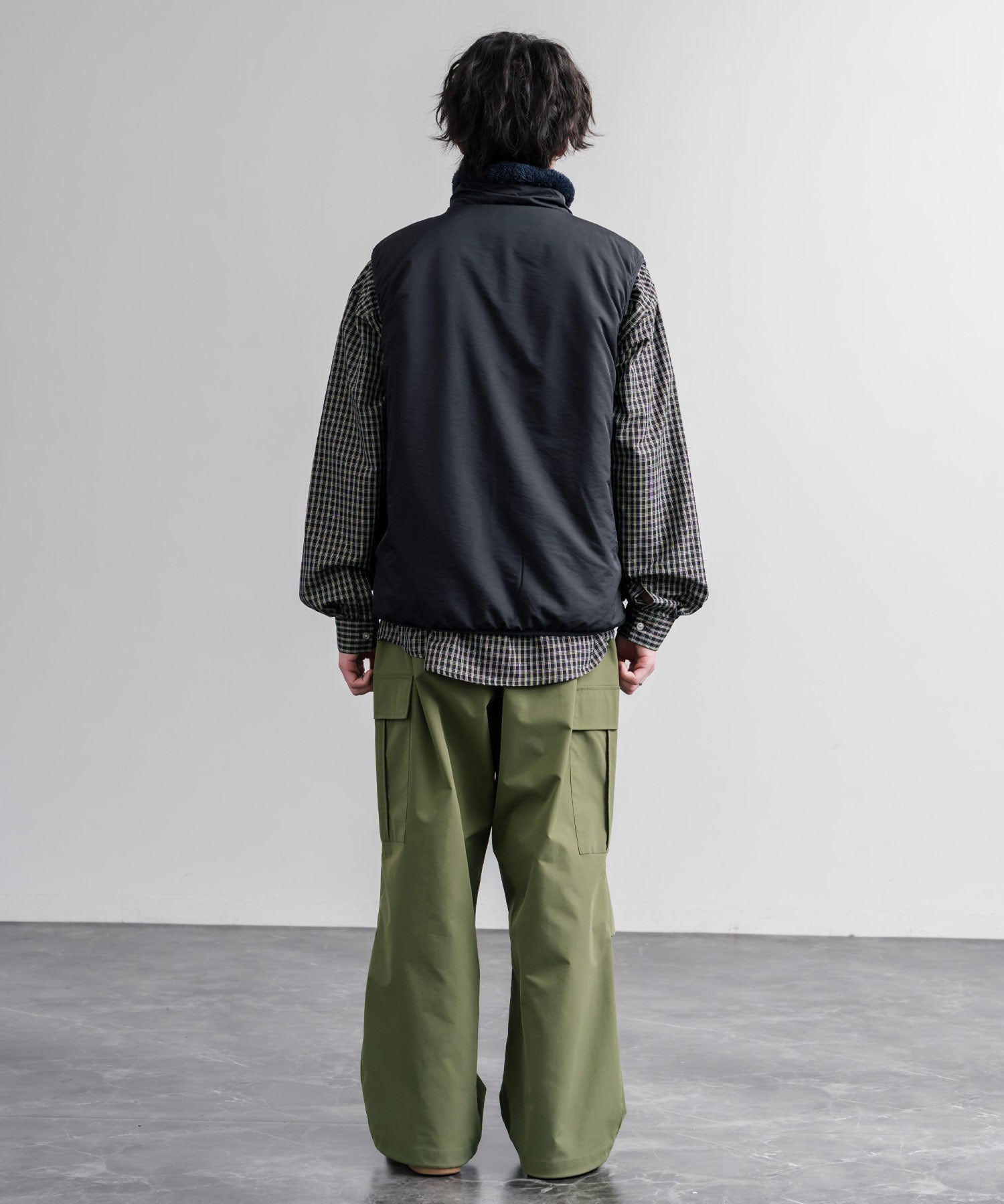 KRIFF MAYER クリフメイヤー 2WAYリバーシブル ひっくりスタンドネックボアベスト/ ワンポイントロゴ刺繍入りジップアップフリースベスト 2612800 16549