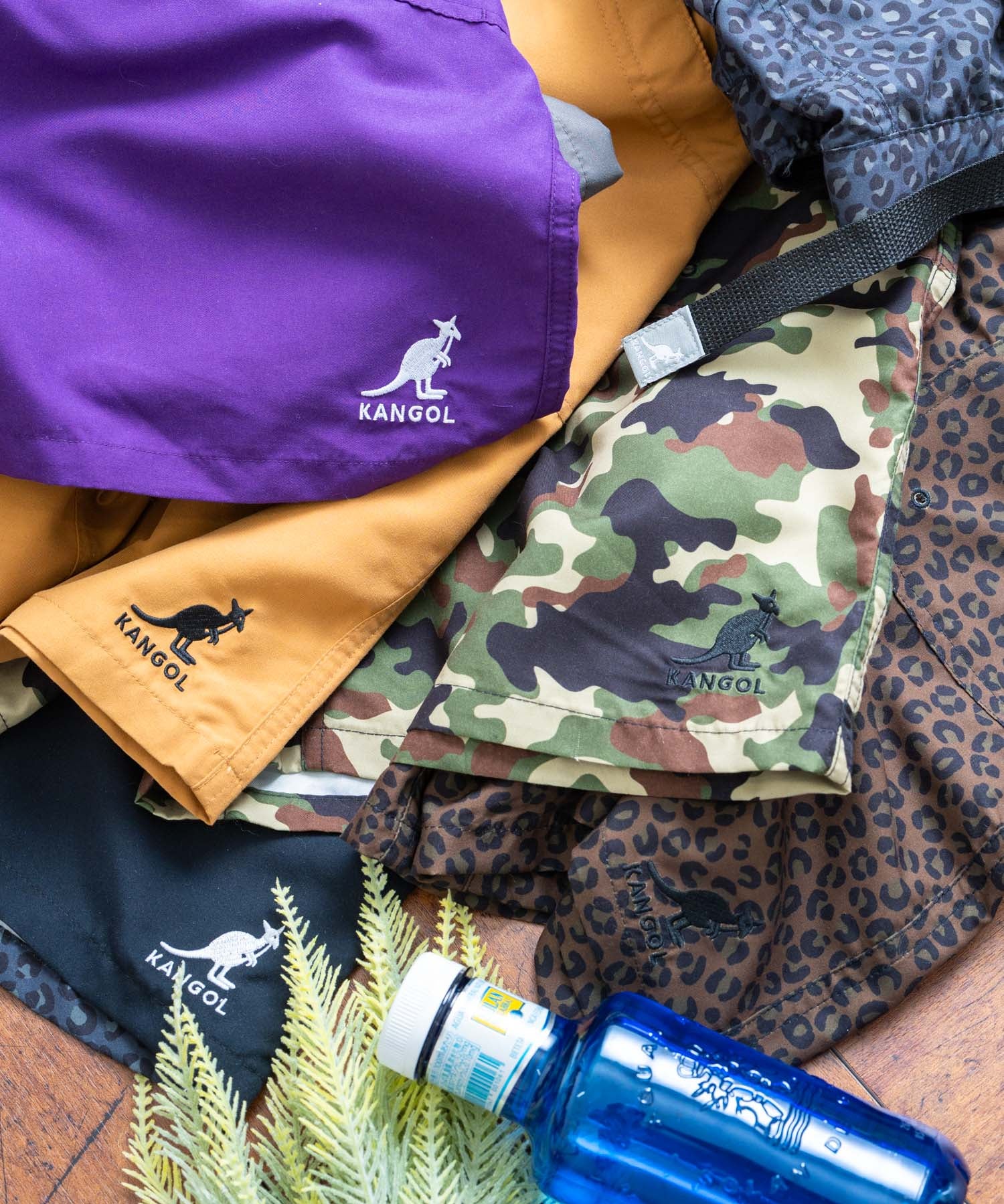 新色追加 KANGOL カンゴール 別注コラボ 接触冷感水陸両用クライミングショートパンツ ボードショーツ ハーフパンツ