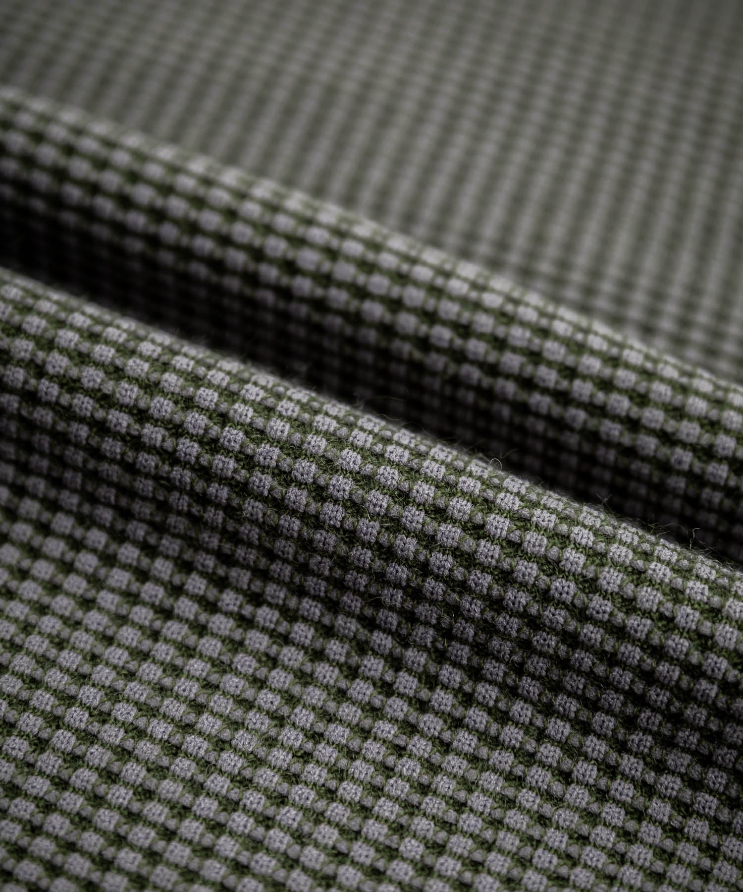 新色追加 Upscape Audience アップスケープオーディエンス 日本製 国産 ウールビックワッフルクルーネックニットソー AUD6570 14125