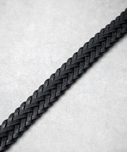 リアルレザー 本革 ラウンドバックルメッシュベルト 15731