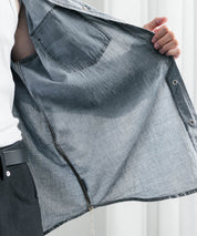 KRIFF MAYER クリフメイヤー オーバーサイズエアーライトデニムウエスタン長袖シャツ 2555106 16027